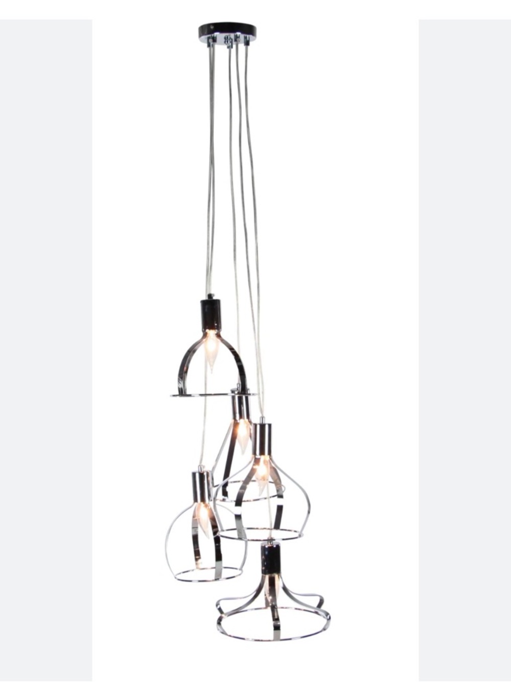 UMA Rose Gold 5 Light Metal Pendant Fixture Modern/ Contemporary by Emma Mason